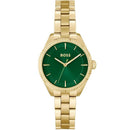 BOSS Sage Ladies Gold Green Watch 1502729