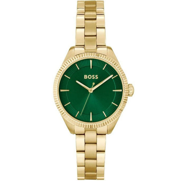 BOSS Sage Ladies Gold Green Watch 1502729