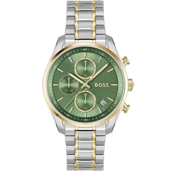 BOSS Grand Tour Ladies Two-Tone Green Watch 1502766