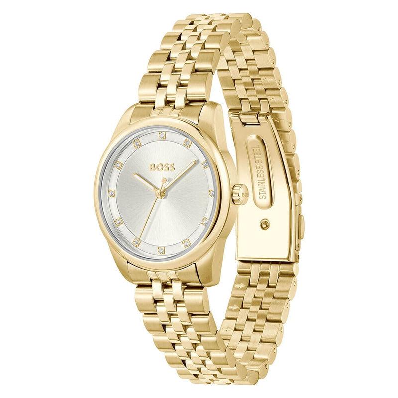 BOSS Graceful Precious Ladies Gold Watch 1502810