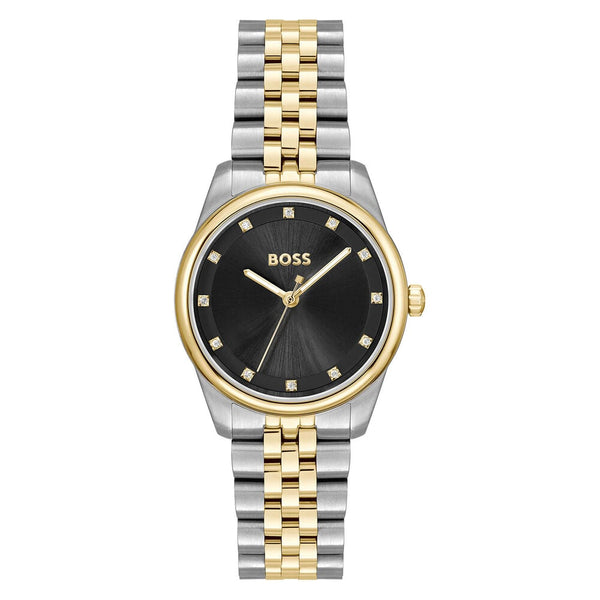 BOSS Graceful Precious Ladies Two-Tone Black Watch 1502811