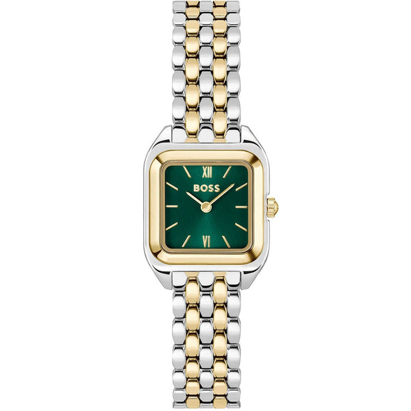 BOSS Mae Petite Ladies Two-Tone Green Watch 1502822