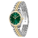 BOSS Graceful Precious Ladies Two-Tone Green Watch 1502834