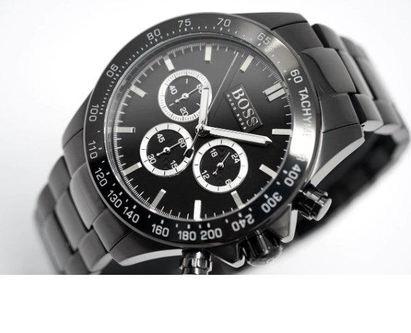 BOSS Ikon Men's Black Chronograph Watch HB1512961 - WatchStatus Ltd