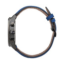 BOSS Grand Prix Watch Men's Black/Blue Leather Chronograph HB1513563 - WatchStatus Ltd