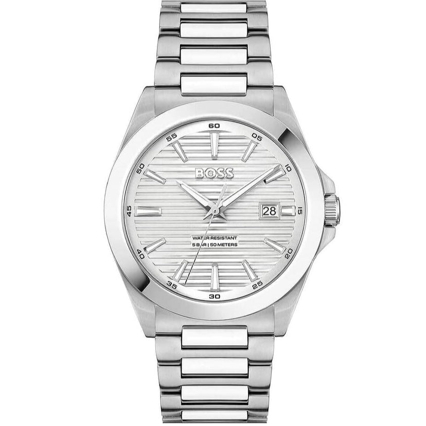 BOSS Strike Men's Silver Watch 1514176
