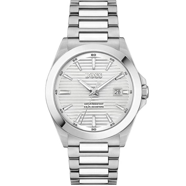 BOSS Strike Men's Silver Watch 1514176