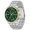 BOSS Skytraveller Men's Two Tone Green Watch 1514195 BOSS