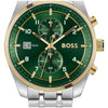BOSS Skytraveller Men's Two Tone Green Watch 1514195 BOSS