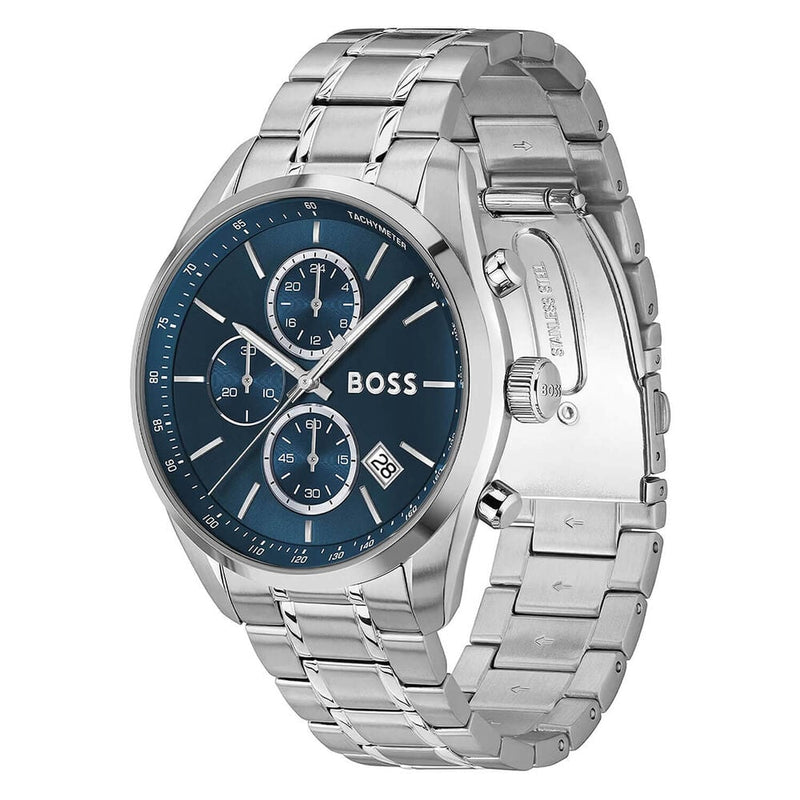 BOSS Grand Prix 44 Men's Blue Watch 1514226