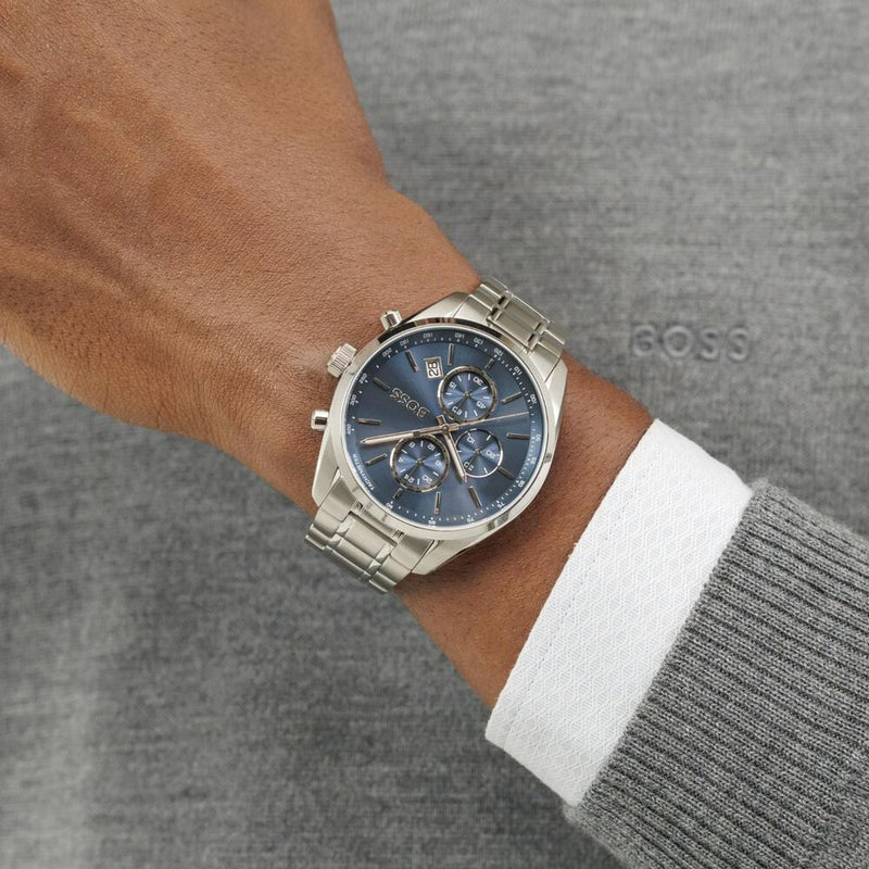 BOSS Grand Prix 44 Men's Blue Watch 1514226