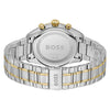 BOSS Grand Prix 44 Men's Green Two-Tone Watch 1514227 BOSS