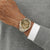 BOSS Grand Prix 44 Men's Green Two-Tone Watch 1514227