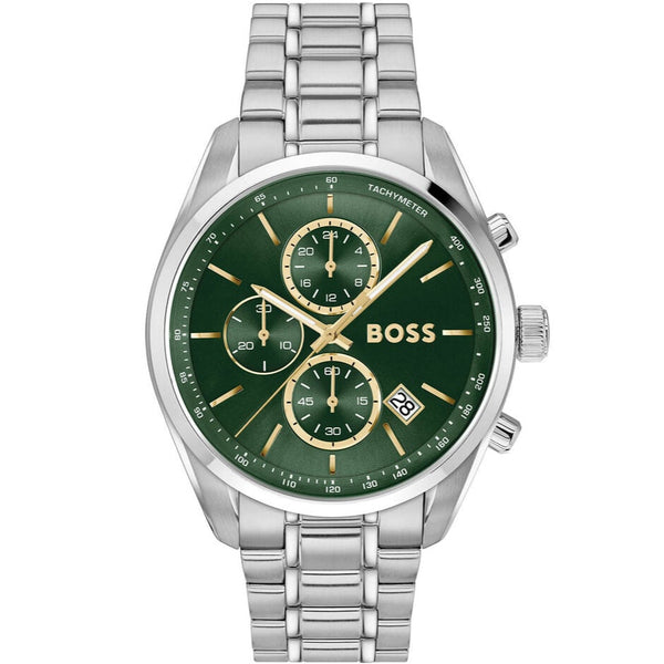 BOSS Grand Prix 44 Men's Green Watch 1514266