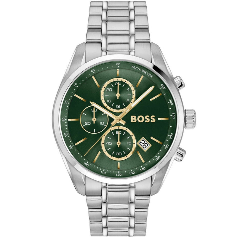 BOSS Grand Prix 44 Men's Green Watch 1514266