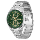 BOSS Grand Prix 44 Men's Watch Green Two-Tone 1514266