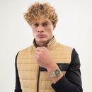 BOSS Grand Prix 44 Men's Watch Green Two-Tone 1514266