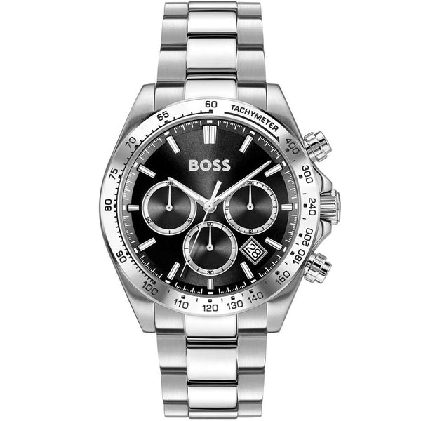 BOSS Hero 2.0 Men's Black Silver Watch 1514267