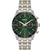 BOSS Tourmaster Men's Two-Tone Green GMT Watch 1514287