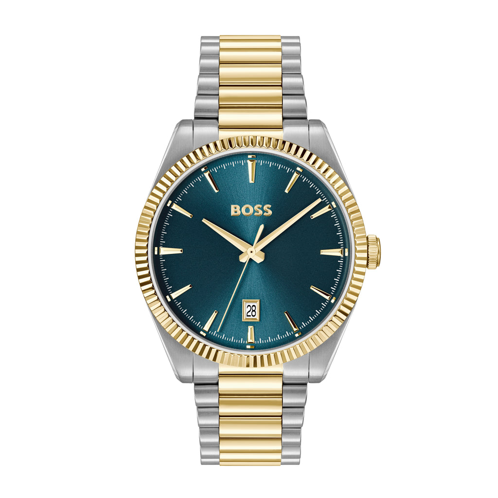 BOSS Cheswick Men's Two-Tone Blue Watch 1514311