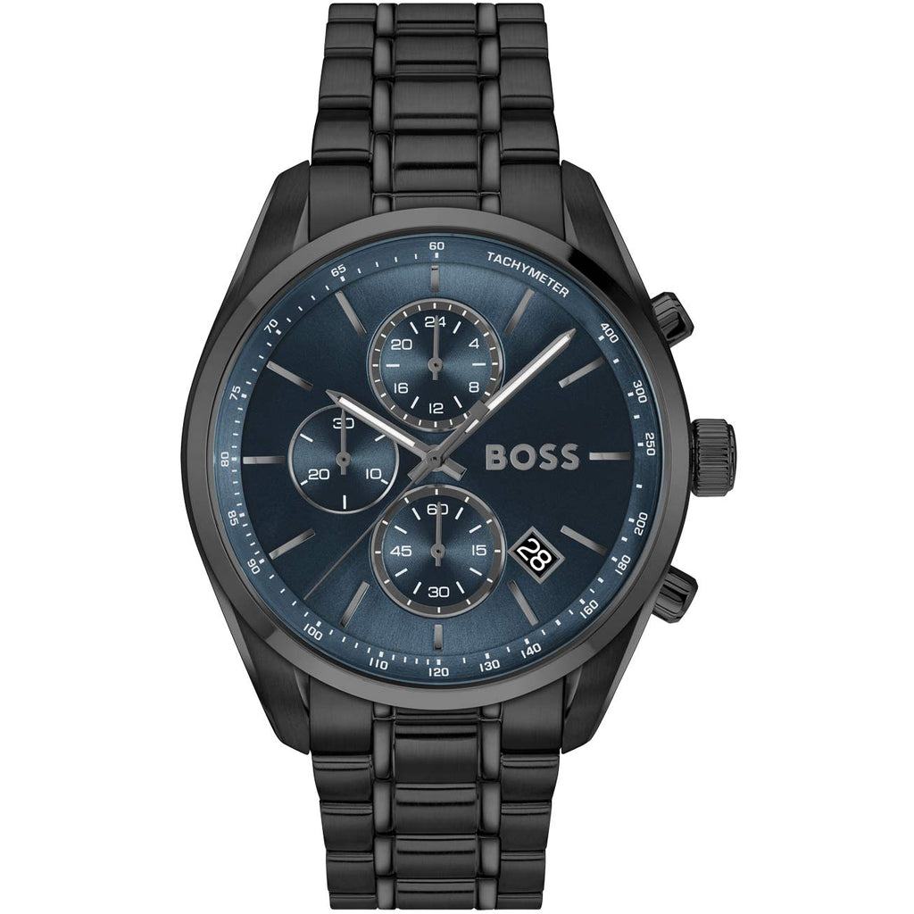 BOSS Grand Prix 44 Men's All Black Watch 1514314