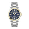 BOSS Strike Men's Watch & Bracelet Gift Set Two-Tone Blue 1570191 BOSS