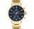 Tommy Hilfiger Daniel Men's Watch Gold with Blue Dial 1710384