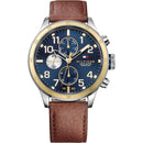 Tommy Hilfiger Trent Men's Watch Brown Leather Blue Dial 1791137