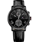 Tommy Hilfiger Alden Watch Men's Black Leather 1791310