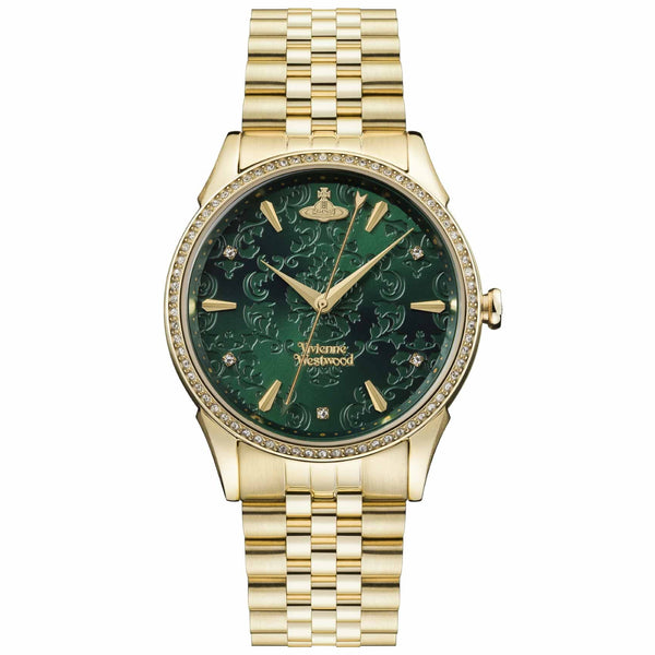 Vivienne Westwood Wallace Ladies Watch Gold / Green Dial VV208GDGD