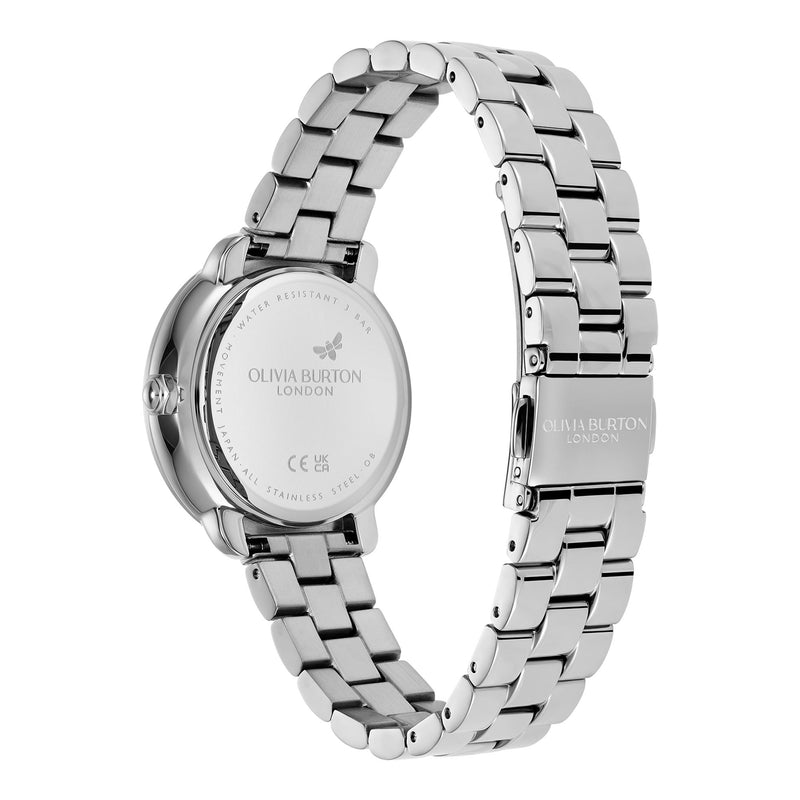 Olivia Burton Moonphase Ladies Silver Watch 24000297