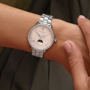 Olivia Burton Moonphase Ladies Silver Watch 24000297
