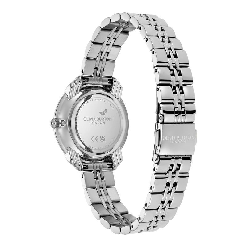 Olivia Burton Art Deco Ladies Silver Watch 24000293