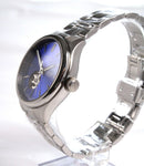 Rotary Oxford Automatic Watch Men's Silver with Blue Dial GB05095/05 - WatchStatus Ltd