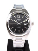 Rotary Avenger Sport Watch Men's Silver with Black Dial GB05480/65 - WatchStatus Ltd