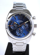 Rotary Avenger Sport Men's Watch Silver/Blue Chronograph GB05485/05 - WatchStatus Ltd