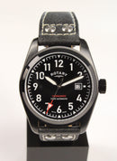 Rotary Commando Pilot Men's Watch Black Leather Automatic GS05474/19 - WatchStatus Ltd