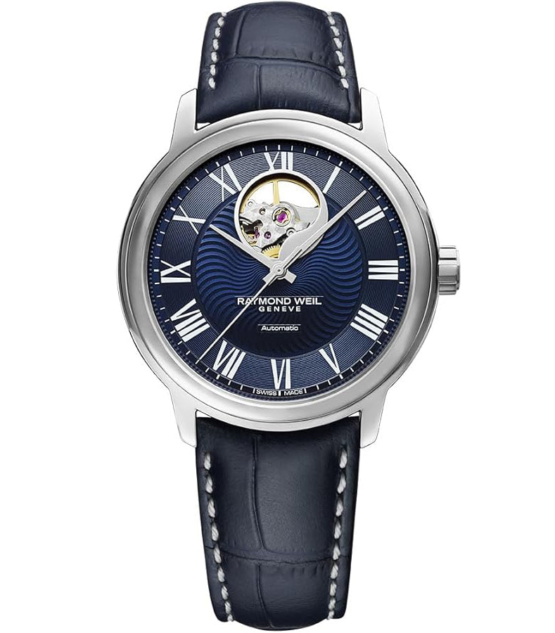 Raymond Weil Maestro Men's Watch Blue Leather 2227-STC-00508