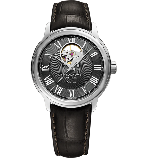 Raymond Weil Maestro Men's Watch Grey Leather 2227-STC-00609