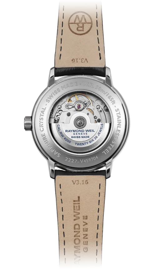 Raymond Weil Maestro Men's Watch Grey Leather 2227-STC-00609