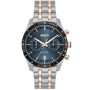BOSS Tourmaster Men's Two-Tone Blue GMT Watch 1514288