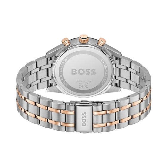BOSS Tourmaster Men's Two-Tone Blue GMT Watch 1514288