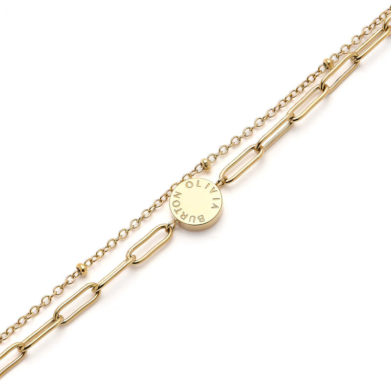 Olivia Burton Jewellery Illusion Gold Double Bracelet 24100066
