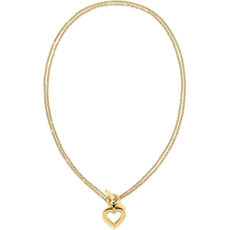 Tommy Hilfiger Toggle Hearts Necklace Gold 2780968