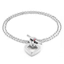 Tommy Hilfiger Toggle Hearts Bracelet Silver 2780969