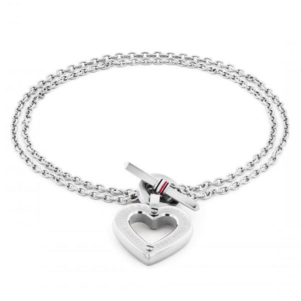 Tommy Hilfiger Toggle Hearts Bracelet Silver 2780969