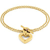 Tommy Hilfiger Toggle Hearts Bracelet Gold 2780970 Tommy Hilfiger