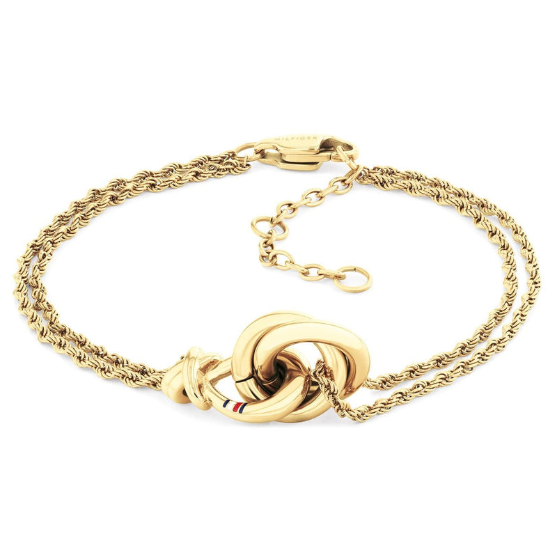 Tommy Hilfiger Nautical Knot Double Chain Bracelet Gold 2780991