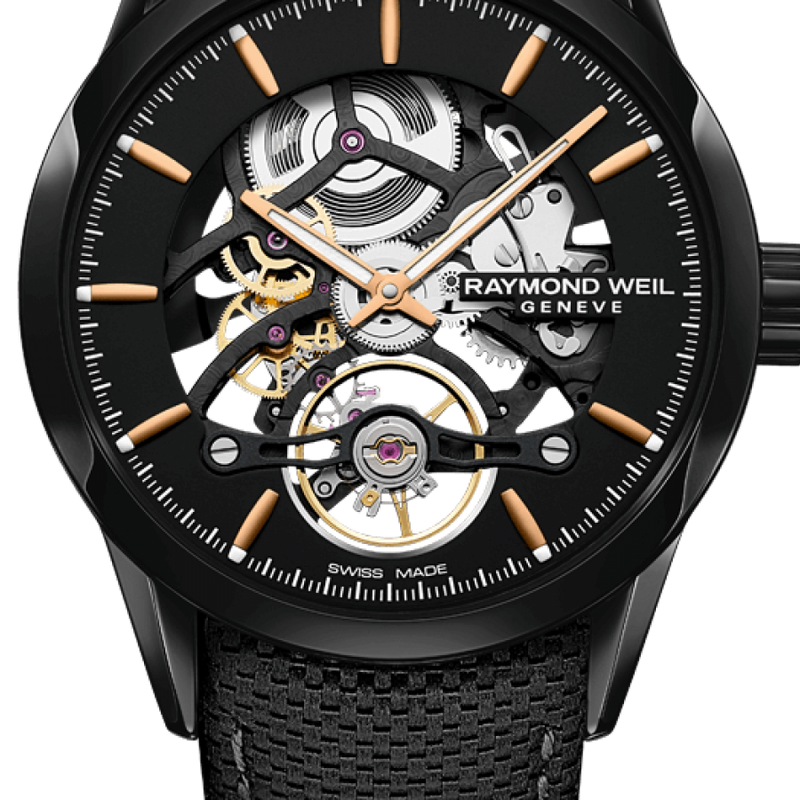 Raymond Weil Freelancer Men's Watch Skeleton Black Automatic 2785-BC5-20001