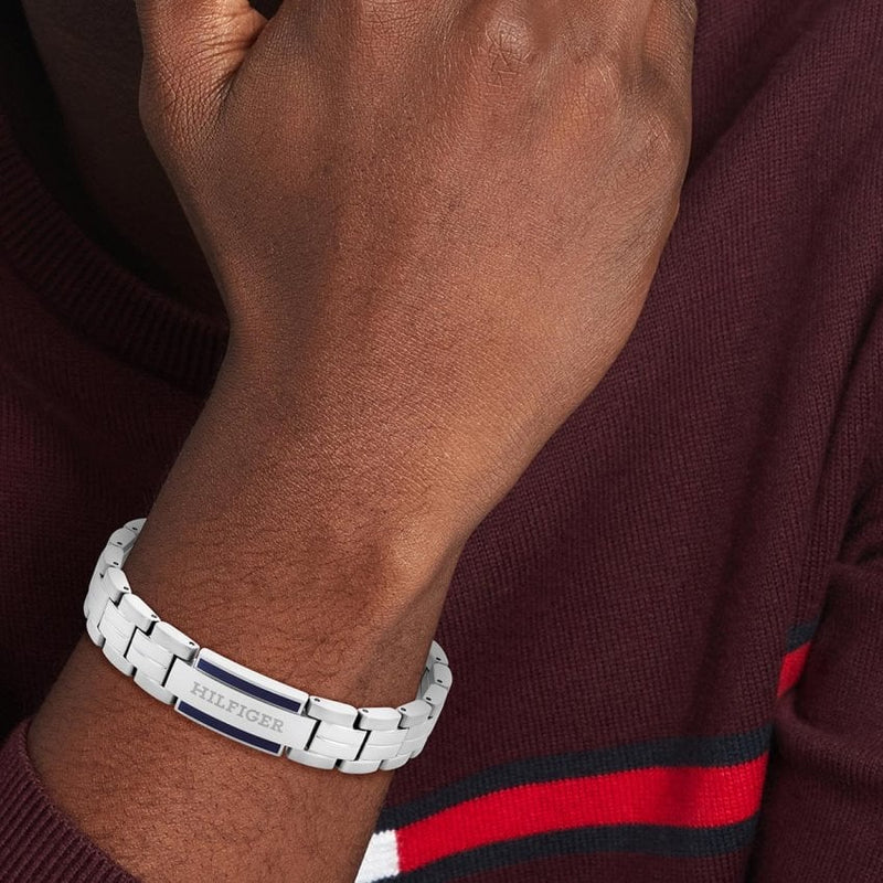 Tommy Hilfiger Parker Men's Link Bracelet Silver 2790600